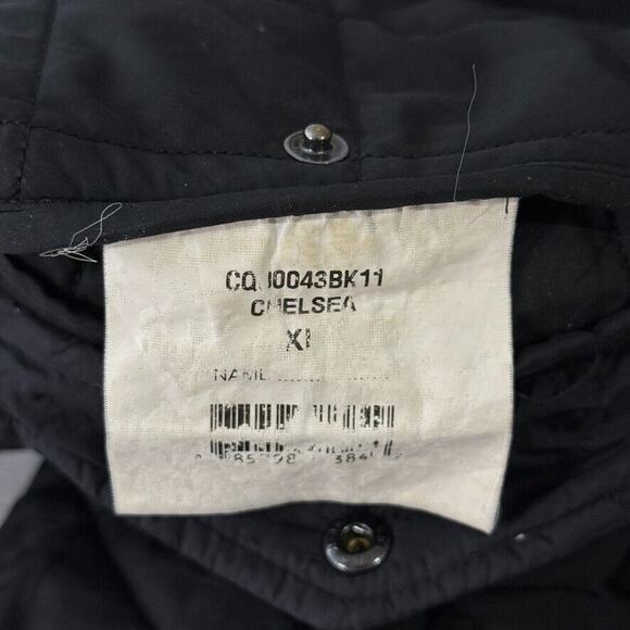 Barbour Jacket XL Black Quilted Barn Coat Equestrian Country Chore Children's - Picture 4 of 9